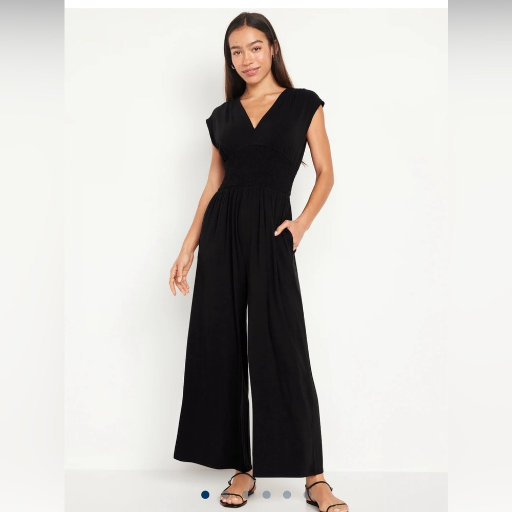 NWT Old Navy Waist-defined Shirred Jumpsuit
